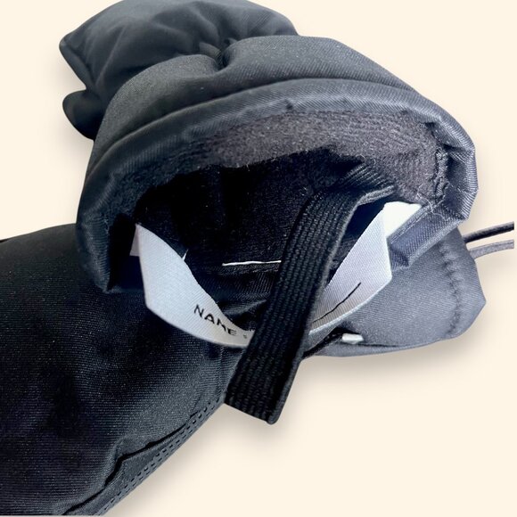 Wedze Kids Black Mittens | Waterproof Winter Gloves | Size Small - Picture 6 of 6
